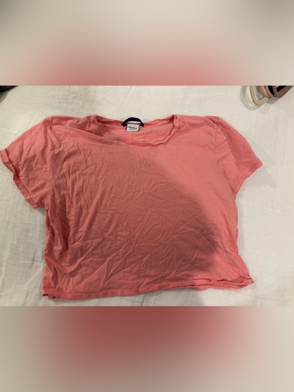 Outdoor Voices Coral Crewneck Short Sleeve Tee